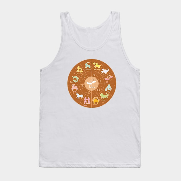 Libra, 2, Zodiac, Astrology, Horoscope, Stars, Sun-and-moon. Birthday, Valentines-day, Holidays, Tank Top by PrintedDreams